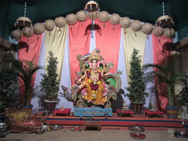 Ganesh at Jivrjpark Socity, Ahmedabad, 2012