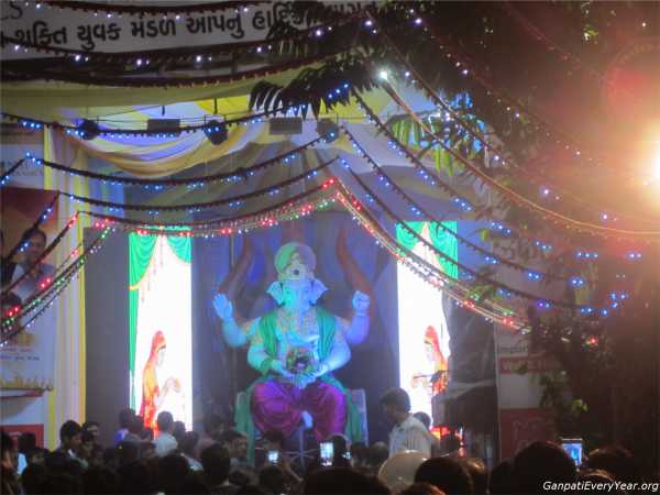 Ganesh at Ganpati Gali Maninagar Ahmedabad 2016